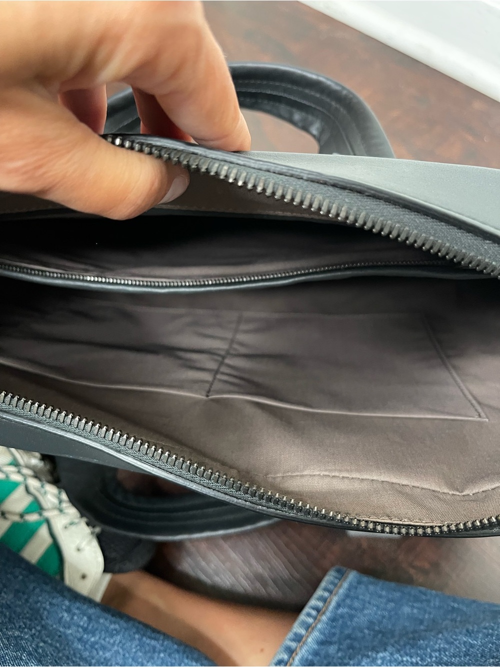 BOTTEGA VENETA BLACK LEATHER INTRECCIATO BRIEFCASE LAPTOP BAG $4200 RETAIL - Picture 14 of 15